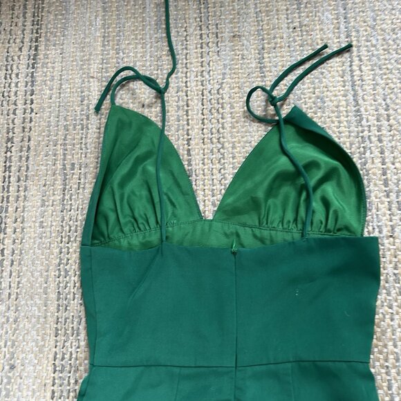 Revolve Superdown Women’s Mini Green Dress Petunia Tie Strap Size XXS - Picture 12 of 14